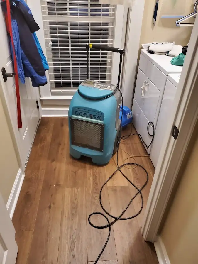 Commercial dehumidifier deployed for Flood Damage Cleanup in Swansea